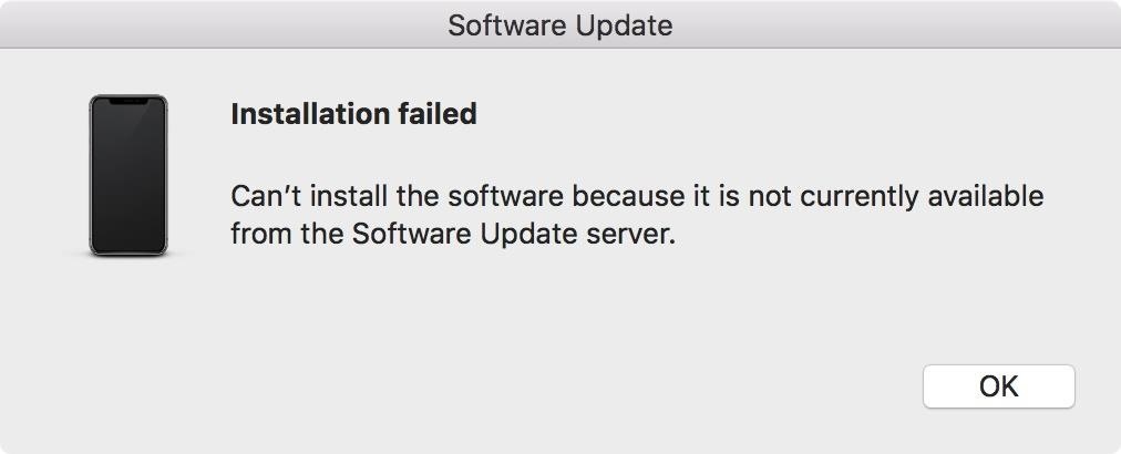 Could Not Find Component On Update Server. Os X 2017